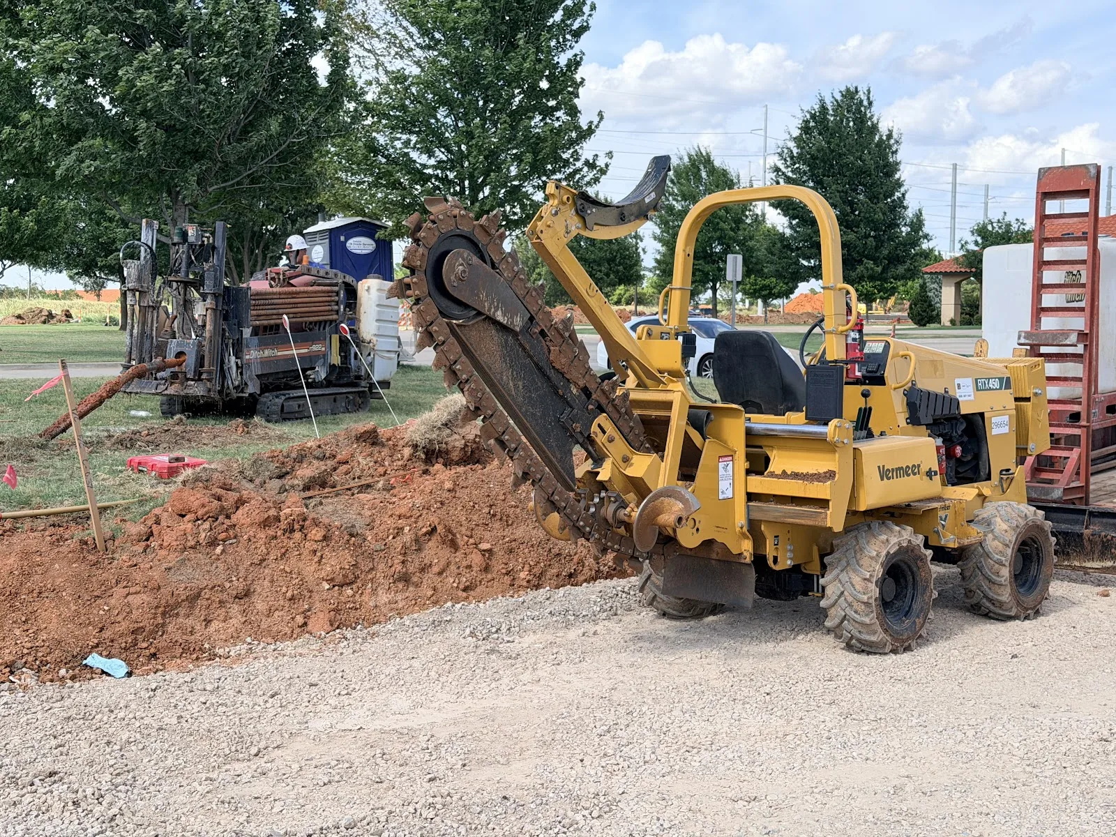 Texas HDD Contractors municipal directional boring Texas North Texas jobsite sidewalk utility bore public infrastructure HDD contractor